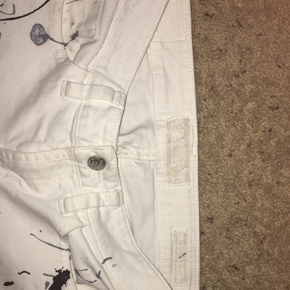 Guess Brittany Skinny jeans w/paint splatter 26 - Picture 4 of 5